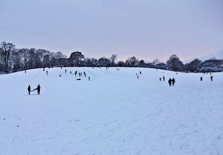 Sledging At Buckland Rings